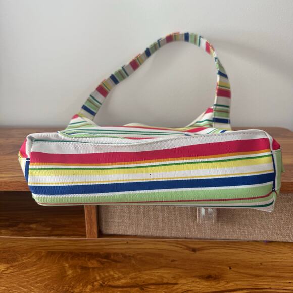 Festival Purse Colorful Colorful Stripe 90s Pockets Concert Travel Shoulder Bag - Picture 9 of 10